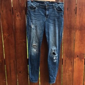 Gap Skinny jeans with patches. Size 10 regular